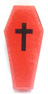 Caixão Ritual Vermelho para Linha de Esquerda