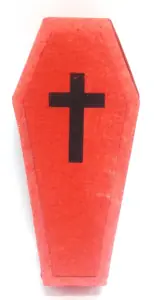 Caixão Ritual Vermelho para Linha de Esquerda