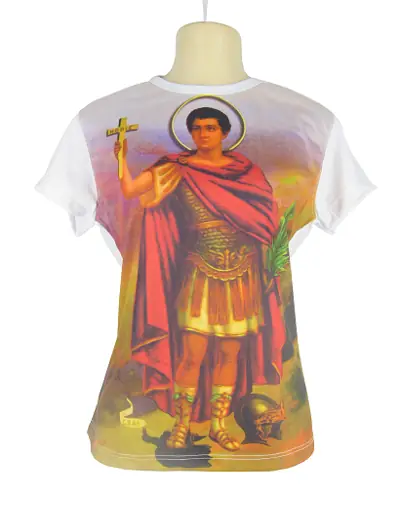Camiseta Baby Look Santo Expedito