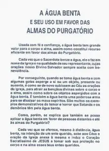 Folheto A Água Benta Pelas Almas
