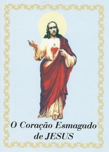 Folheto Devoção ao Coração Esmagado de Jesus
