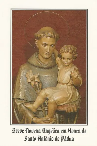 Livro Novena Angélica com Santo Antônio