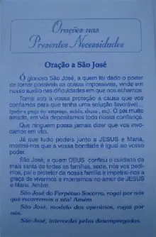Folheto Orações nas Presentes Necessidades