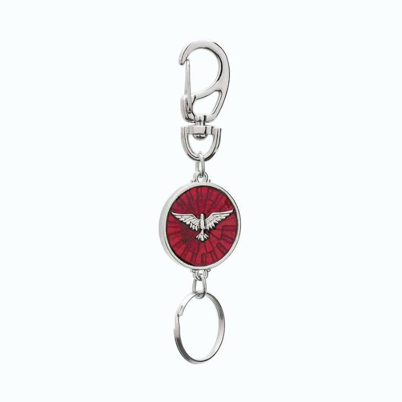 Chaveiro do Divino Espírito Santo em Metal