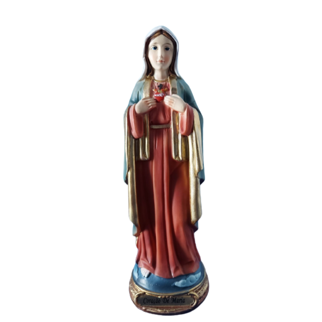 Imagem do Imaculado Coração de Maria em Resina