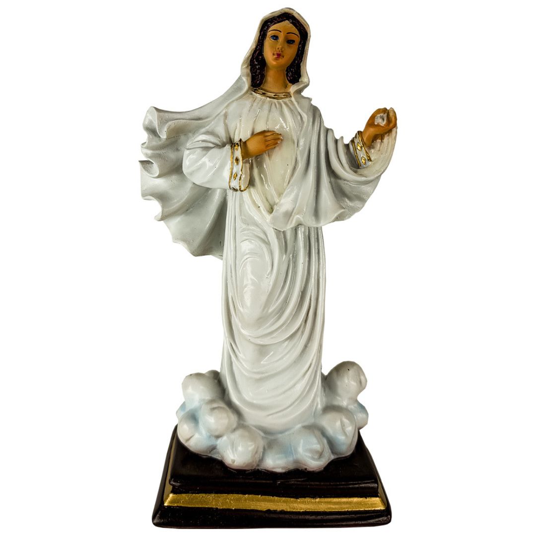 Imagem Nossa Senhora Rainha da Paz Resina 20 cm