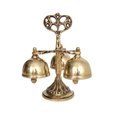 Carrilhão de Bronze com 3 Sinos, 16×15cm