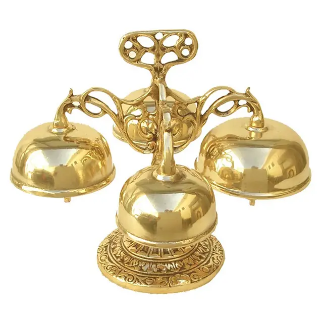 Carrilhão Dourado Grande com 4 Badalos