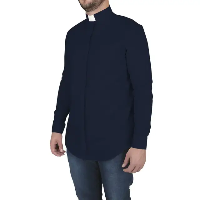 Camisa Clerical de Manga Longa, Fabricação Própria