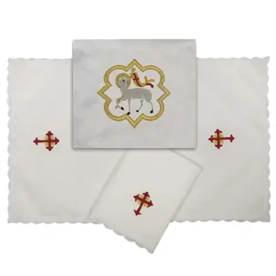 Bolsa de Viático Bordada com o Cordeiro