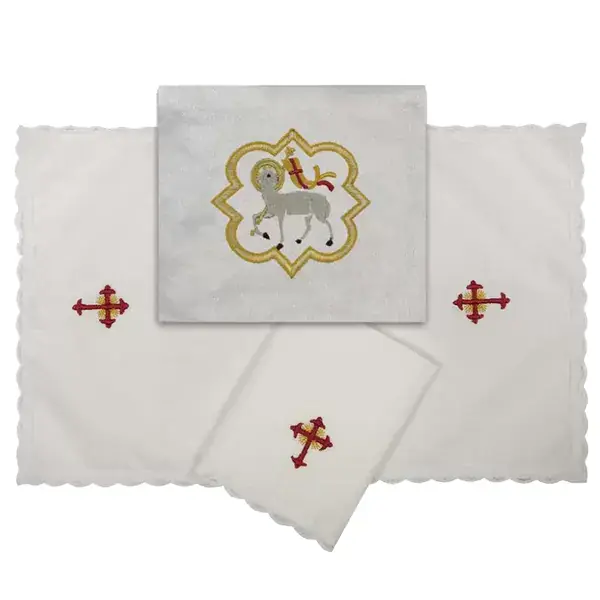 Bolsa de Viático Bordada com o Cordeiro