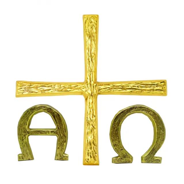 Aplique Alfa e Ômega com Cruz, Modelo 4
