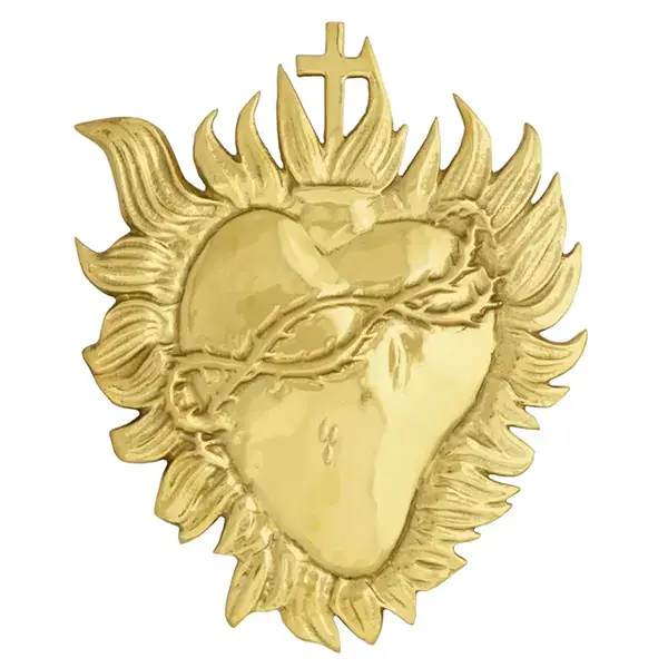Aplique do Sagrado Coração de Jesus, 45×50cm
