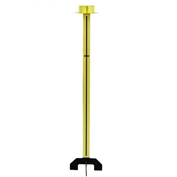 Castiçal Alto Preto para Vela de Piso, 90cm