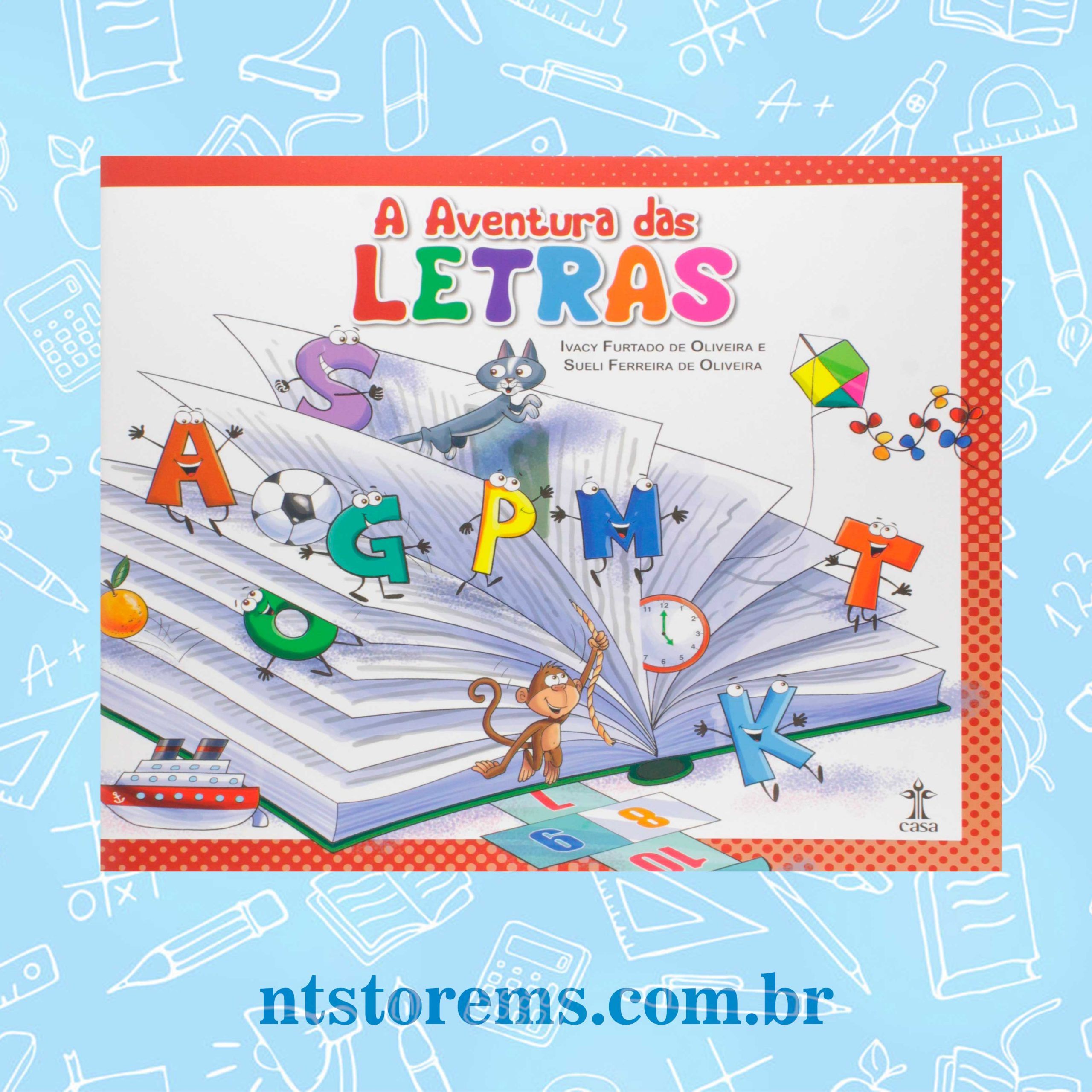 Livro Infantil Aventura das Letras Formação Palavras