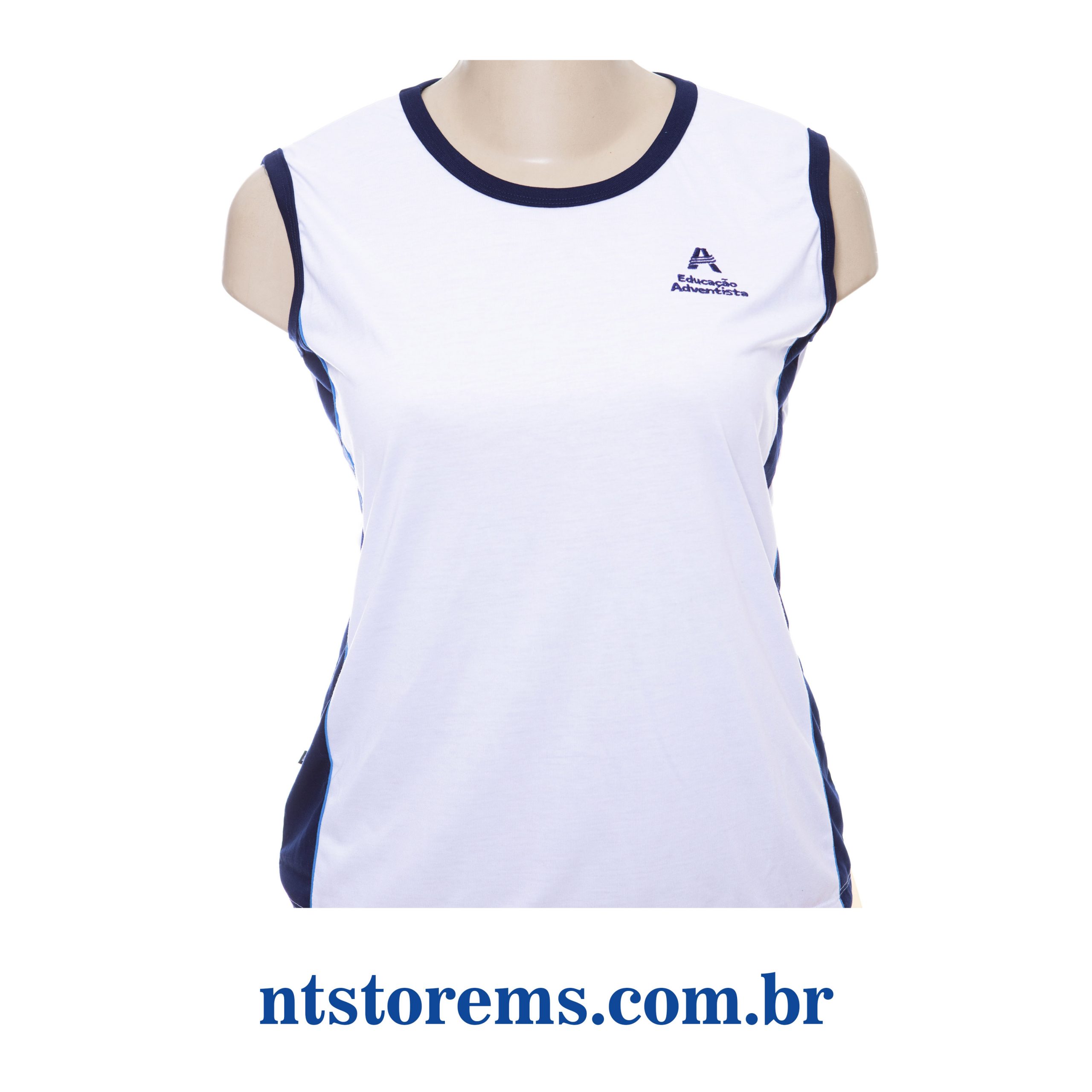 Camiseta Sem Manga Feminina para o Ensino Médio