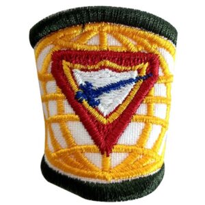 Prendedor de Lenço Bordado Branco Emblema D2 Desbravadores