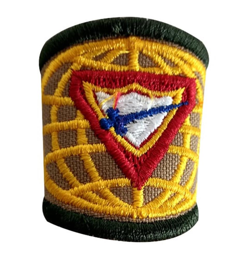 Prendedor de Lenço Caqui Emblema D2 até Quinze Anos