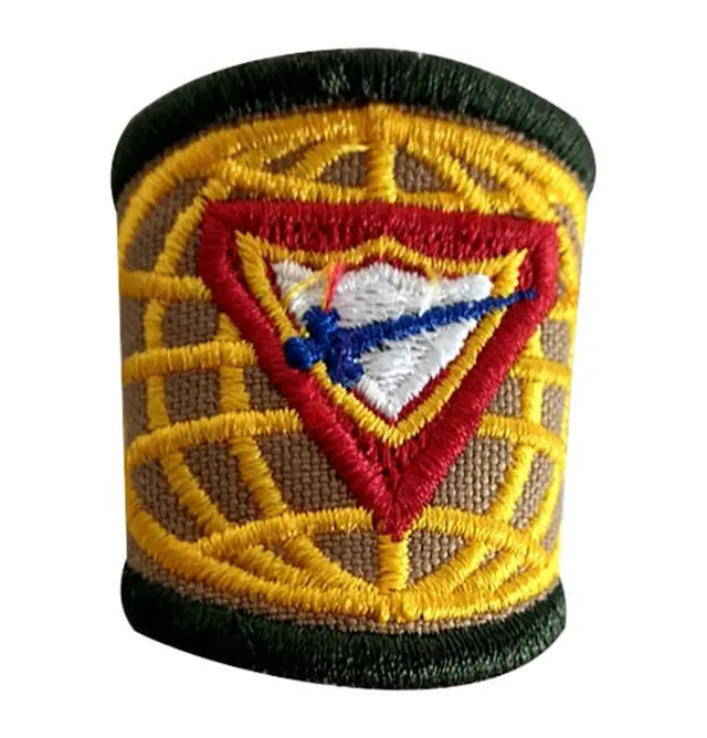 Prendedor de Lenço Caqui Emblema D2 até Quinze Anos