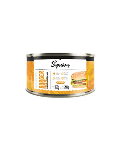 Hambúrguer Vegetal Superbom Sabor Churrasco com Chia