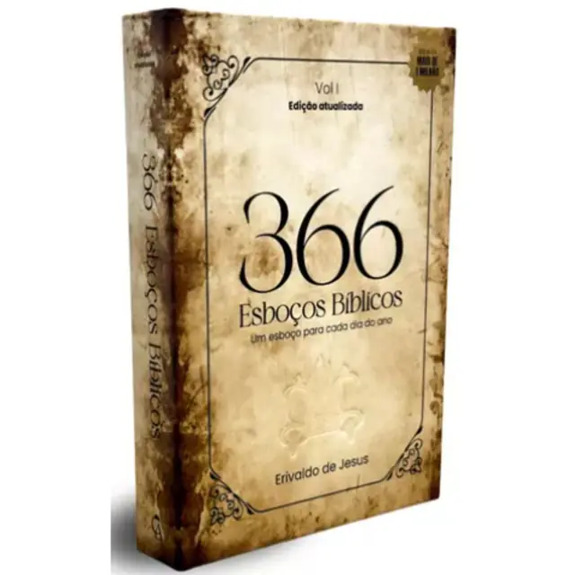 Livro 366 Esboços Bíblicos Vol 1 Erivaldo De Jesus