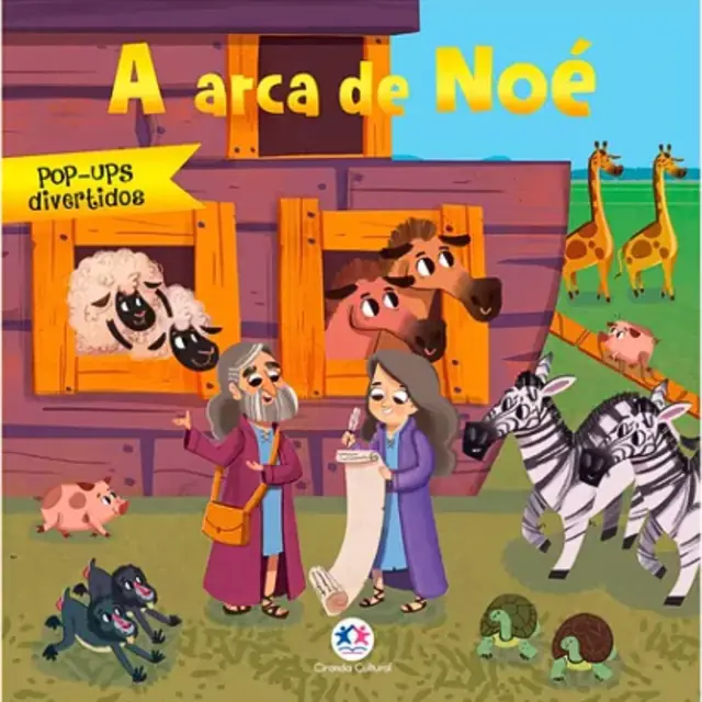 Livro Pop-up Infantil Arca De Noé com Abas Interativas