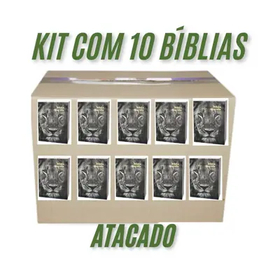 Bíblia Brochura Pequena Capa Leão para Evangelização, Atacado