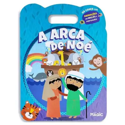 Livro Infantil Bilíngue A Arca De Noé Com QR Code
