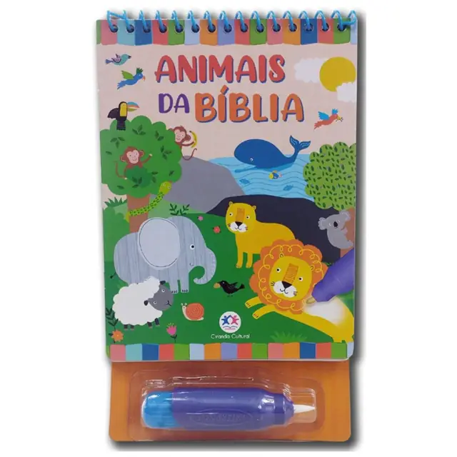 Animais da Bíblia: Livro de Colorir com Água