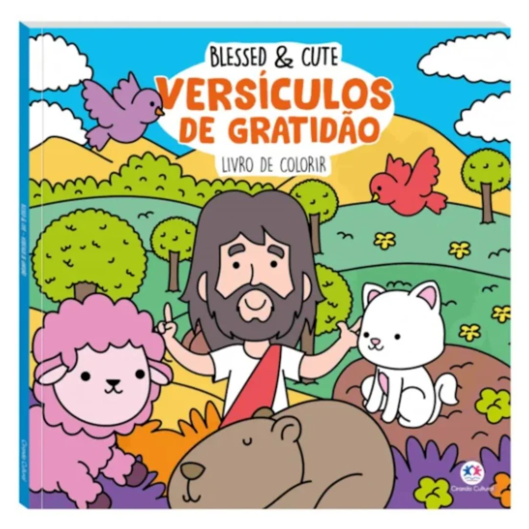Blessed e Cute: Livro de Colorir com Versículos de Gratidão