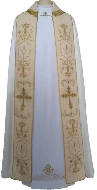 Capa de Asperge Branca Bordada de R$1.950