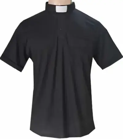 Camisa Clerical Polo Sport Preta
