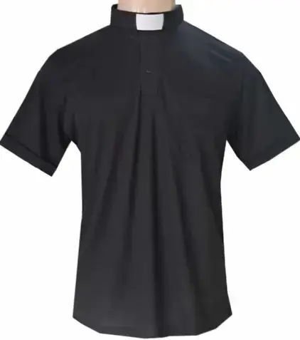 Camisa Clerical Polo Sport Preta