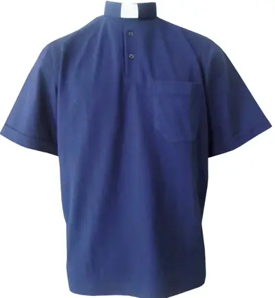 Camisa Clerical Polo Sport Azul Royal