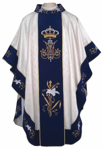 Casula Branca do Sagrado Coração de Maria