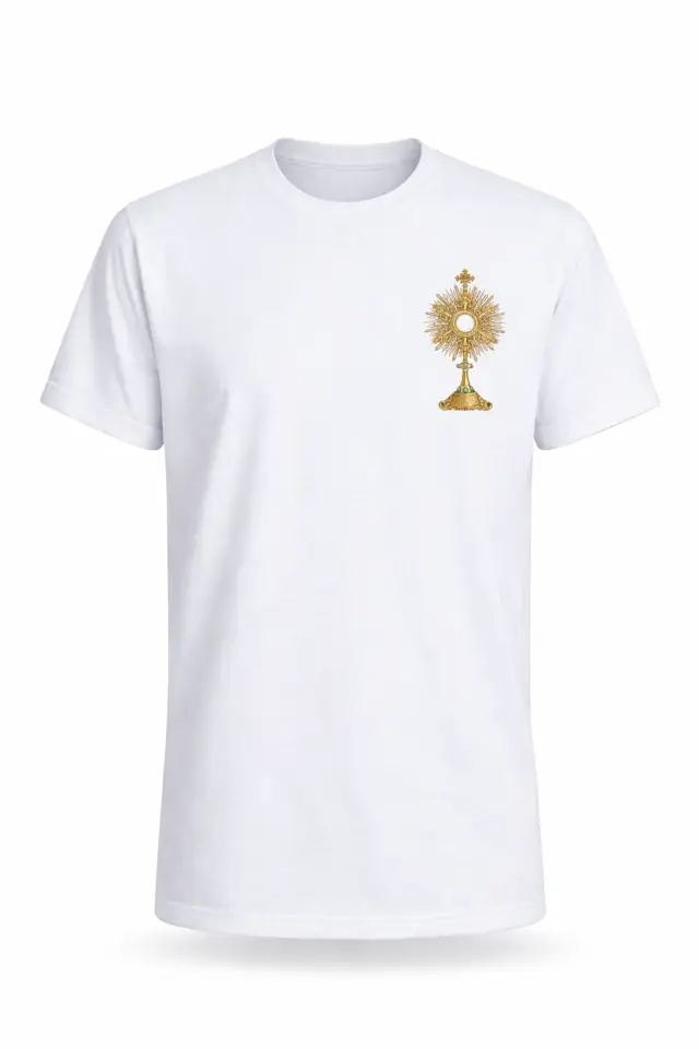 Camiseta Branca para Ministro da Eucaristia — Primeiro Modelo