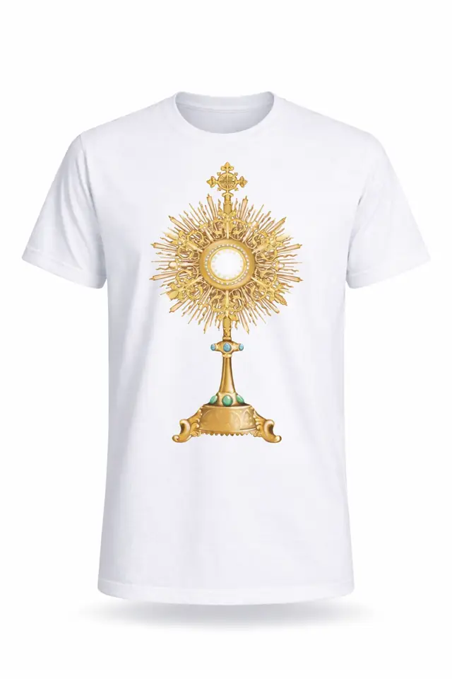 Camiseta Branca para Ministro da Eucaristia — Terceiro Modelo