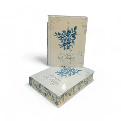 Bíblia Sagrada Ave Maria — Capa Floral Azul