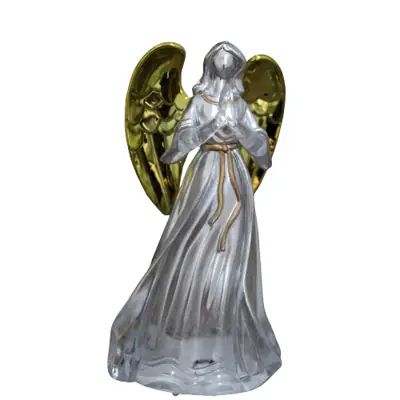 Anjo Rezando com Luz de LED, 12 cm