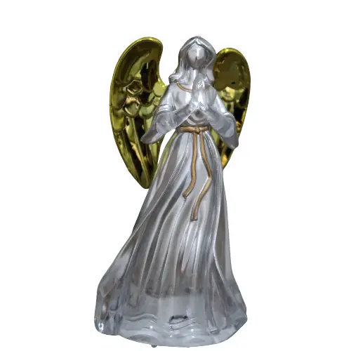 Anjo Rezando com Luz de LED, 12 cm