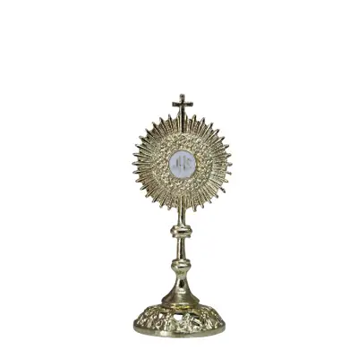 Mini Ostensório de Mesa — Lembrancinha Dourada, 7 cm