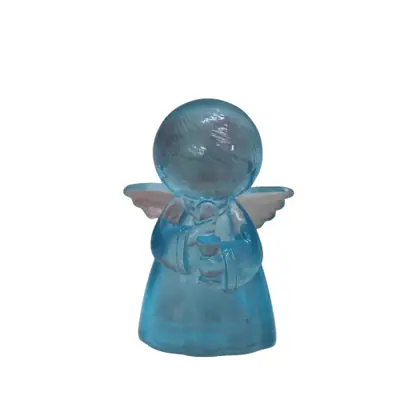 Miniatura de Anjo em Resina Azul, 7 cm