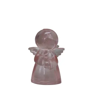 Miniatura de Anjo em Resina Rosa, 7 cm