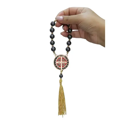 Dezena de Retrovisor em Hematita com São Bento