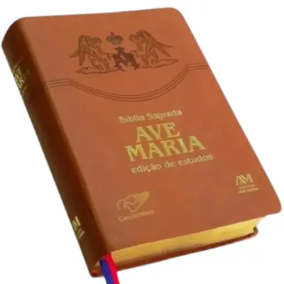 Bíblia Ave Maria — Edição de Estudo em Couro