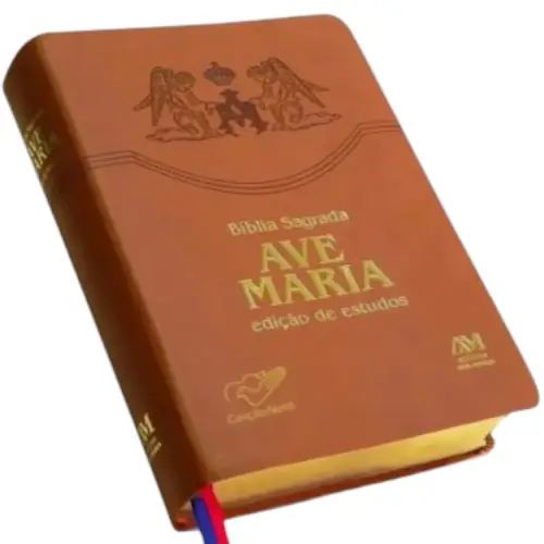 Bíblia Ave Maria — Edição de Estudo em Couro