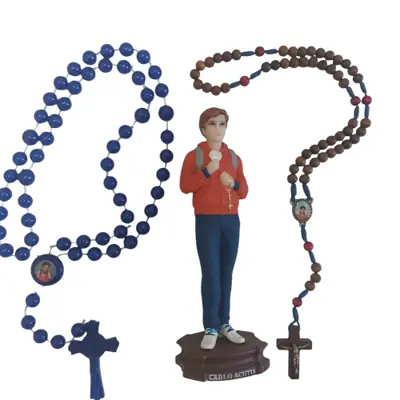Imagem de Carlo Acutis, 14 cm, com Dois Terços