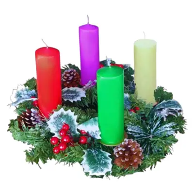 Kit de 4 Velas para a Coroa do Advento
