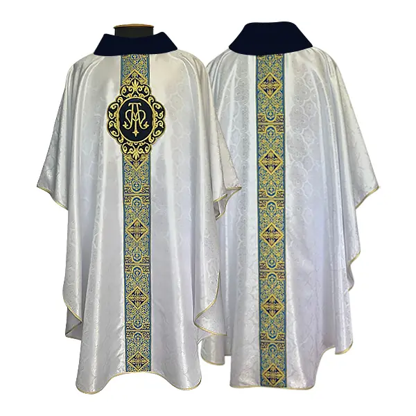 Casula Azul Mariana Para Festas de Nossa Senhora